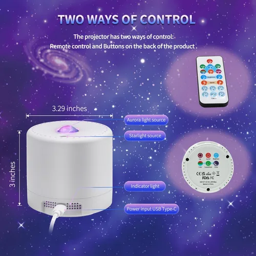 Miniatura 5 de Proyector de estrellas, proyector de galaxia, control remoto y temporizador, luz de galaxia, proyector de luz nocturna de nebulosa LED