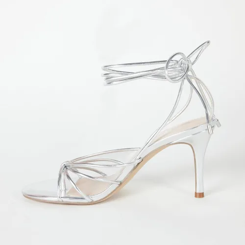 Miniatura 2 de The Drop Sandalias de tacón con tiras y cordones Archie para mujer
