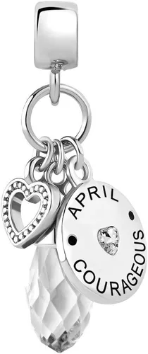 Miniatura 2 de Dijes con piedras natales simuladas para cumpleaños en diciembre, corazón y amor para pulseras