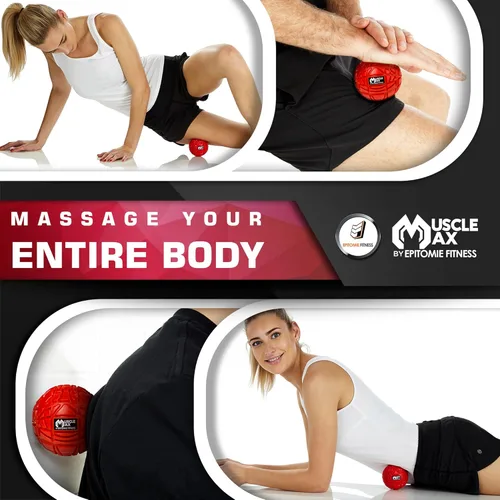 Miniatura 5 de Bola de Masaje Muscle Max - Bola de Terapia para Masaje de Puntos de Activación - Masajeador de Tejido Profundo para Liberación Miofascial - Bola