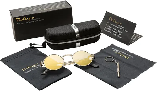 Miniatura 5 de Dollger Gafas de sol redondas Steampunk con marco de metal