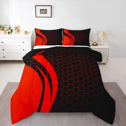 Miniatura 42 de Feelyou Lindo juego de ropa de cama de ajolote para niños y niñas tamaño twin, juego de edredón de salamandra para niños, mujeres y hombres, edredón