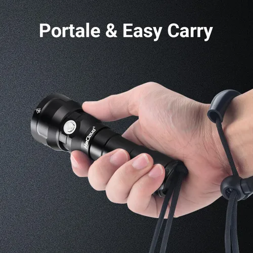 Miniatura 4 de Linterna de buceo de 873 pies de profundidad, linterna submarina para seguridad de buceo, luz de buceo, recargable IPX8 impermeable, 3 modos