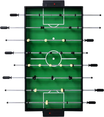 Miniatura 6 de Juego de mesa de juego 5 en 1 para el hogar, sala de juegos, amigos y familia, con billar, hockey de empuje, futbolín, ping pong y baloncesto, negro