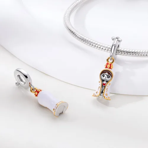 Miniatura 193 de Hapour Dijes de plata de ley 925 para pulseras, collar, joyería europea, colgante de cuentas para mujeres y madres