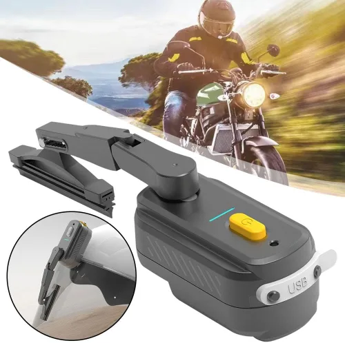 Miniatura 3 de Limpiaparabrisas recargable para casco de motocicleta, universal impermeable, portátil, impermeable, adecuado para la mayoría de parabrisas de casco