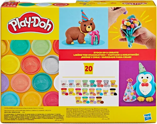 Miniatura 7 de Play-Doh Paquete de 20 para crear y celebrar, latas de 2 onzas, regalos y recambios para niños, artes y manualidades 2+