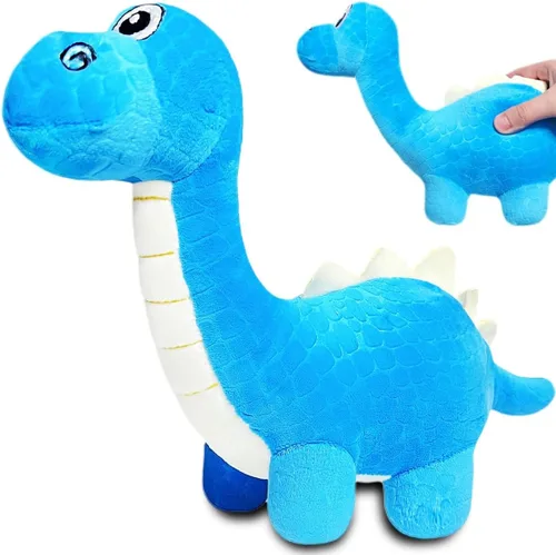 Juguetes de peluche de braquiosaurio azul de 12 pulgadas para niños y bebés, lindos animales de peluche de dinosaurio para niños y niñas, peluches
