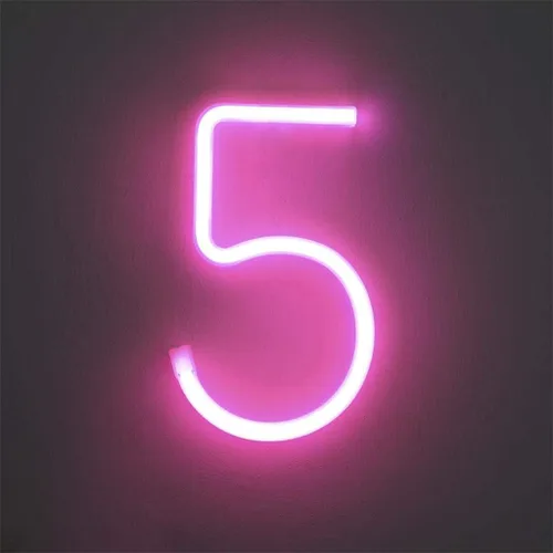 Miniatura 29 de Letrero de neón, letras de neón, letras del alfabeto de neón iluminadas, letras con luces LED, letras de marquesina iluminadas, batería, USB, rosa