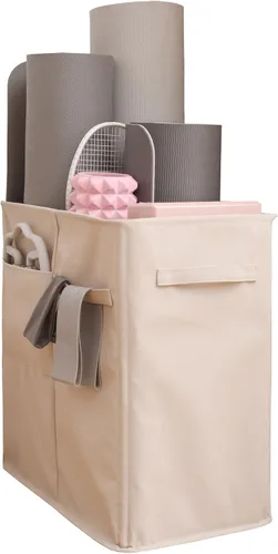 Miniatura 9 de Estante de almacenamiento para gimnasio en casa, organizador de entrenamiento, equipo de ejercicio para correas de esterilla de yoga, tapete de yoga