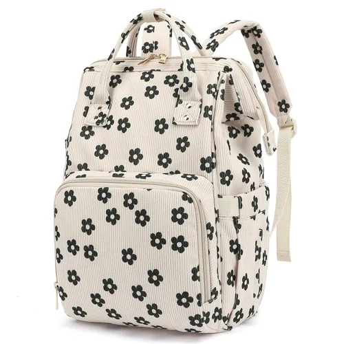 Miniatura 15 de Mochila para pañales de bebé para mamá, bolsa de pañales de gran capacidad para viajes para niños y niñas con correas para cochecito