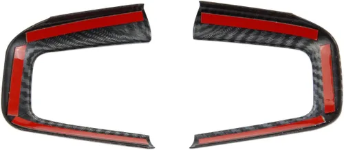 Miniatura 5 de Cubierta Interior del Volante con Aspecto de Fibra de Carbono Accesorios de Moldura para GMC Yukon 2021-2024 para Sierra 1500 2500 3500 2019-2026