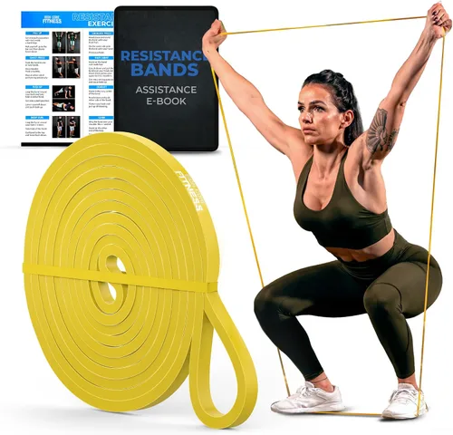 Miniatura 15 de Bandas de Resistencia de Asistencia para Dominadas - Bandas de Potencia de Bucle Largo para Hombres y Mujeres - Entrenamiento de Fuerza, Potencia