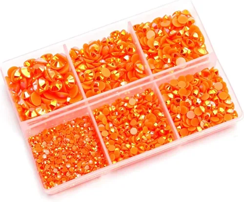 Miniatura 31 de 3000 PIEZAS de Brillantes de Resina con Dorso Plano, 2mm 3mm 4mm 5mm 6mm Rosa Claro AB, Brillantes de Resina en Gel con Dorso Plano para Vasos