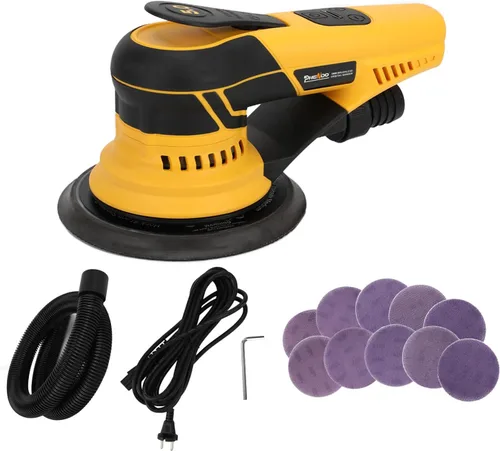 Miniatura 11 de Lijadora Orbital Aleatoria Eléctrica de Lámina 350W 3A con Cable Enchufable, Aspiradora Central, Lijadoras para Carpintería, Procesamiento de Madera