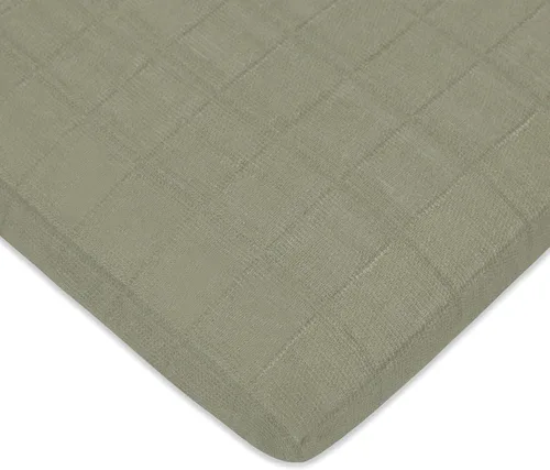 Miniatura 8 de Babyletto Sábanas de Muselina para Moisés de Bebé para Niñas y Niños - Certificadas GOTS Funda de Algodón Orgánico Transpirable - Ajustadas 360°