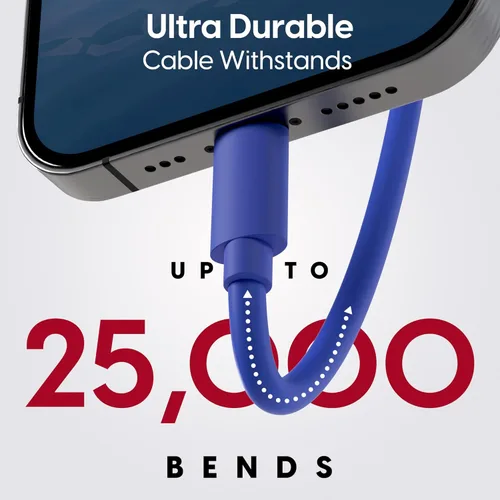 Miniatura 4 de TALK WORKS cable Lightning de carga para iPhone, cable MFI resistente de 10 pies de largo para iPhone 13, 12, 11, Pro/Max/Mini, XR, XS/Max, X, 8, 7