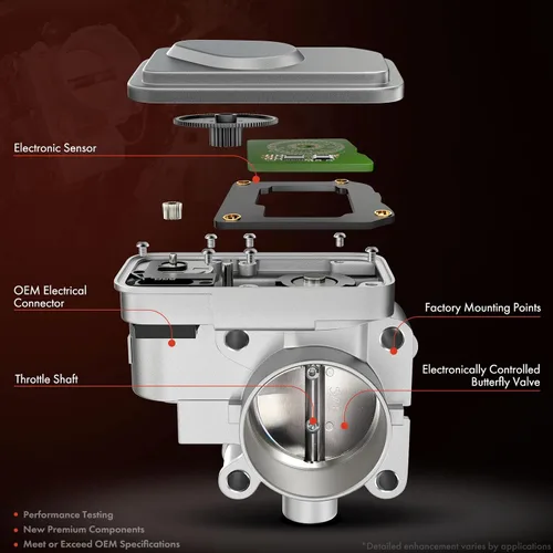 Miniatura 4 de A-Premium Cuerpo electrónico del acelerador con sensor TPS compatible con Mazda 2 2011 2012 2013 2014 2015 L4 1.5L, repuesto # ZJ3813640