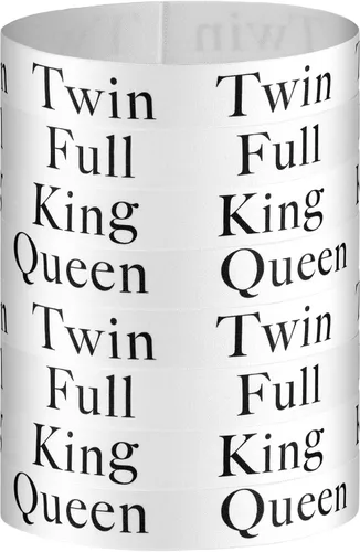 Oudain 8 bandas organizadoras de sábanas, para organizar el armario, tamaño King, individual, matrimonial, queen, bandas elásticas para Negro