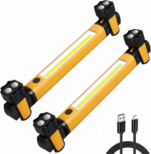 Miniatura 11 de Luz de trabajo, 2500 lm ultra brillante, luces LED de trabajo recargables de 5200 mAh, barra de luz de trabajo magnética debajo del capó