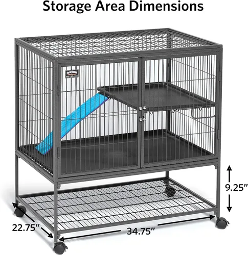 Miniatura 5 de Jaula para hurón MidWest Homes for Pets, modelo Deluxe Ferret Nation, Nación Hurón, Platino/Gris