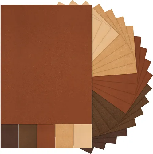 Miniatura 8 de Sinmoe 100 hojas de papel de cartulina de 5 tonos de 8.5 x 11 pulgadas, 6.35 oz/m², papel de impresora de núcleo sólido para álbumes de recortes