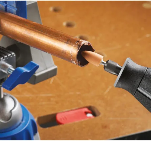 Miniatura 9 de Dremel 687-01 Kit de accesorios de herramientas rotativas multiusos de 52 piezas, incluye una broca de tallado, tambores de lijado, piedras