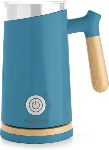 Starument Espumador de leche eléctrico – Espumador automático de leche y calentador para café, café con leche, capuchino, otras bebidas cremosas – 4