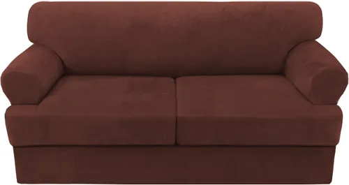 Miniatura 62 de H.VERSAILTEX Funda para sofá de 2 piezas, fundas para sillón con cojines en forma de T, funda para sofá de terciopelo grueso, protector de muebles