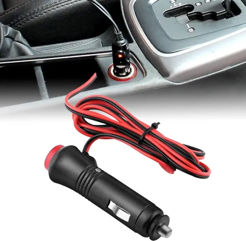 Miniatura 7 de Adaptador de enchufe para encendedor de cigarrillos de automóvil, extensor de alimentación, cable de extensión de encendedor de cigarrillos