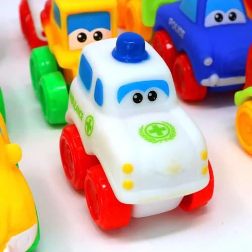 Miniatura 5 de Big Mo's Toys Baby Cars - Juego de autos de juguete de goma suave, vehículos pequeños para bebés y niños pequeños, 12 piezas