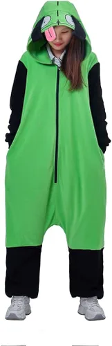 Miniatura 3 de Invader Cosplay Zim - Sudadera con capucha para hombre casual con cremallera
