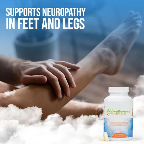 Miniatura 2 de NerveReverse Neuropatiy Support Formula - Ácido alfa lipoico 600 mg, benfotiamina extra fuerza, B12, B9, B6 y D3 - Soporte para nervios, energía
