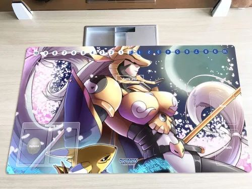 Nuevo DTCG Duel Playmat Digimon Diaboromon Juego de Cartas Coleccionables TCG CCG Alfombrilla de Juego + Bolsa Gratis (ZD002-453-SM)