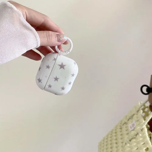 Miniatura 3 de Funda para AirPods 2/1 con diseño de estrella bonita, con kit limpiador protector de auriculares para AirPods de 2ª/1ª generación, color azul