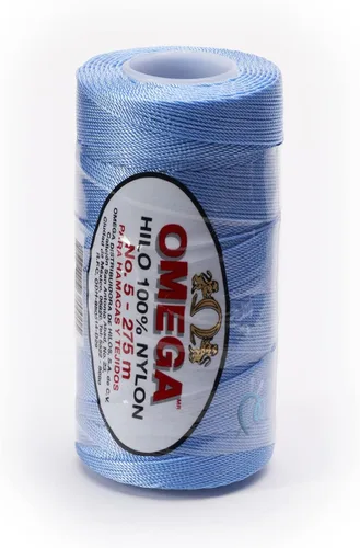 Miniatura 55 de Nylon NO.5 by Omega - Cuerda fuerte 100% nailon para ganchillo fino y manualidades - Color: 04 amarillo claro