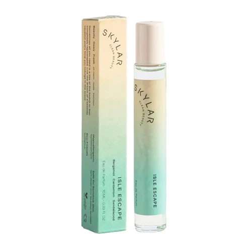 Skylar - Perfume Isle Escape, Eau de Perfume, hipoalergénico y limpio, para mujeres y hombres, vegano y seguro, fresco, con notas de bergamota,