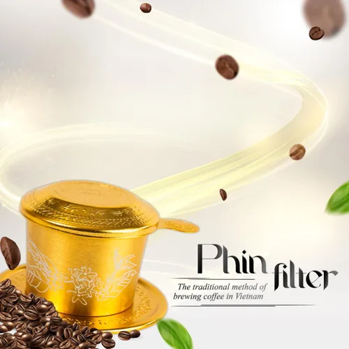 Miniatura 2 de TRUNG NGUYEN LEGEND - Juego de filtros vietnamitas para verter sobre filtro, cafetera tradicional de goteo Phin, prensa de café reutilizable