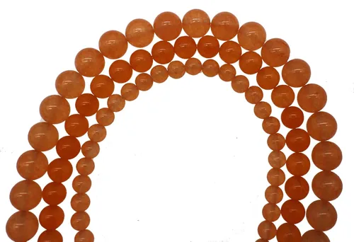 Miniatura 5 de Cuentas redondas y lisas de piedra natural calcedonia para hacer joyas hechas a mano, hebra de 15 pulgadas por bolsa