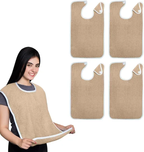 Miniatura 13 de Avalon Towels Adult Bibs for Women 100% Cotton Bib for Adults for Eating - Terry Cloth Adult Bibs for Men Clothing Protectors