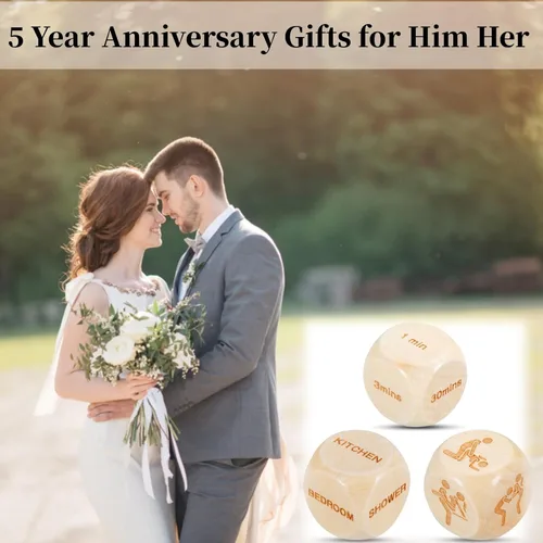 Miniatura 2 de Dados de aniversario para parejas, novio, marido, novia, esposa, dados divertidos para adultos, dados traviesos para parejas, regalos Birtdhay