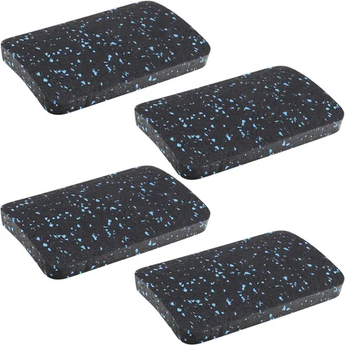 Miniatura 11 de Almohadillas para cinta de correr, tapete para equipo de ejercicio con goma de alta densidad para proteger suelos de 3.94 x 3.94 x 0.5 pulgadas