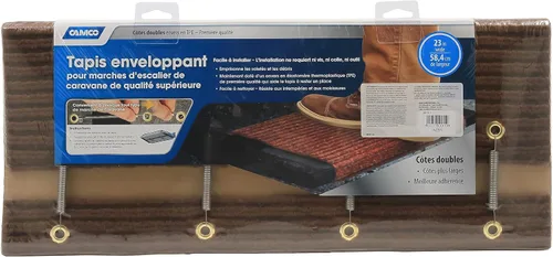 Miniatura 3 de Camco Alfombra para peldaño de RV, Marrón