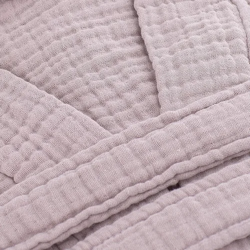 Miniatura 5 de Bata de baño unisex de muselina turca, 100% algodón, suave, absorbente, lavado de ropa natural