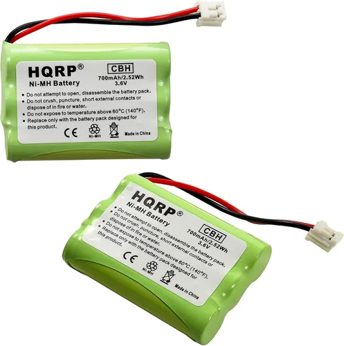 HQRP Paquete de 2 baterías de teléfono compatibles con Vtech 80-0099-00-00, 5822, ia5849, i6720, i6764, i6772, i6786, i6822, mi6862, mi6873, mi6877,