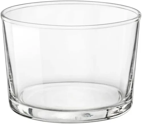 Bormioli Rocco Essential Decor Glassware - Juego de 12 mini vasos de 7.5 onzas para agua, bebidas, cócteles y portavelas, vasos de vidrio templado