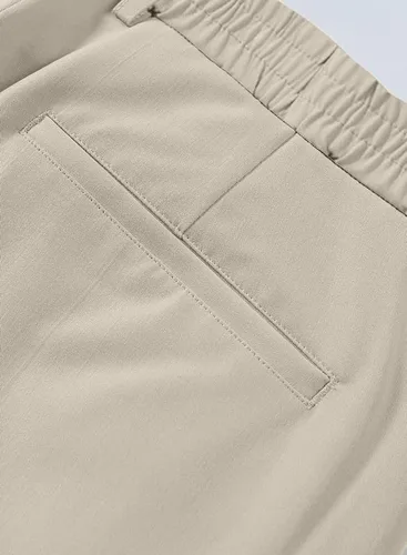 Miniatura 8 de JMIERR Pantalones de golf para hombre, ajustados, elásticos, pantalones de vestir para correr, viajar, pantalones casuales con bolsillos