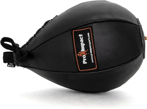 Miniatura 3 de Bolsa de velocidad de piel sintética – Bola colgante en forma de pera para boxeo, MMA y Muay Thai – Equipo de entrenamiento para techo colgante