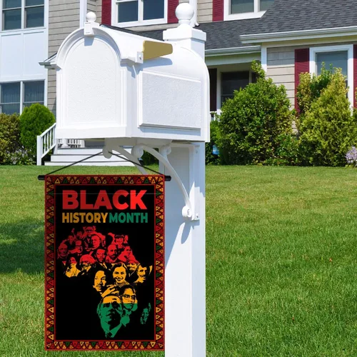 Miniatura 2 de Nepnuser Bandera de jardín del mes de la historia negra, decoración del festival del patrimonio africano afro americano, decoración para el patio