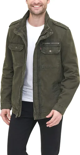 Miniatura 2 de Levi's Chaqueta militar de algodón lavado grande y alto para hombre